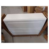 Hampton 30 in. W x 12 in. D x 42 in. H Assembled Wall Cabinet in Satin White- Retail: $247