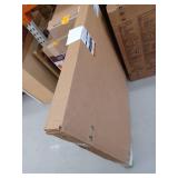 Hampton 36 in. W x 24 in. D x 34.5 in. H Partially Assembled Corner Sink Base Cabinet in Satin White- Retail: $204