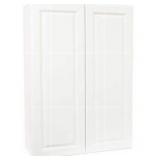 Hampton 30 in. W x 12 in. D x 42 in. H Assembled Wall Cabinet in Satin White- Retail: $247
