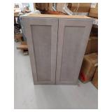 30-inch Gray Kitchen Wall Cabinet With 3 Adjustable Shelves