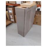 30-inch Gray Kitchen Wall Cabinet With 3 Adjustable Shelves