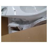 Deervalley Two-Piece Elongated Toilet, 12in Rough-in Single-Flush, 1.28 GPF- Retail: $214