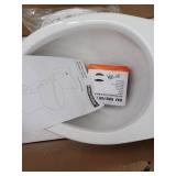 Deervalley Two-Piece Elongated Toilet, 12in Rough-in Single-Flush, 1.28 GPF- Retail: $214