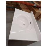 Glacier Bay Glensford 36-inch Bathroom Vanity Cabinet With Top, Butterscotch, 36W x 22D x 34H.- Retail: $359