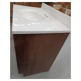 Glacier Bay Glensford 36-inch Bathroom Vanity Cabinet With Top, Butterscotch, 36W x 22D x 34H.- Retail: $359