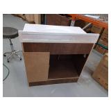 Glacier Bay Glensford 36-inch Bathroom Vanity Cabinet With Top, Butterscotch, 36W x 22D x 34H.- Retail: $359