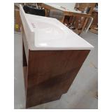 Glacier Bay Glensford 36-inch Bathroom Vanity Cabinet With Top, Butterscotch, 36W x 22D x 34H.- Retail: $359