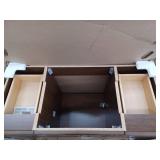 48 inch W x 22 D x 34 H Glensford Bathroom Vanity Cabinet Without Top - Butterscotch- Retail: $459