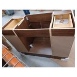 48 inch W x 22 D x 34 H Glensford Bathroom Vanity Cabinet Without Top - Butterscotch- Retail: $459