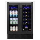 Dual Zone Beverage and Wine Cooler- Retail: $ 579.00