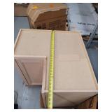 Hampton Unfinished Beech Recessed Panel Assembled Lazy Susan Corner Base Kitchen Cabinet (28.5 in x 34.5 in x 16.5 in)- Retail: $239