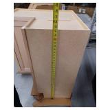 Hampton Unfinished Beech Recessed Panel Assembled Lazy Susan Corner Base Kitchen Cabinet (28.5 in x 34.5 in x 16.5 in)- Retail: $239