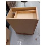 Hampton Bay Hampton Assembled 15x34.5x24 in. Base Kitchen Cabinet in Unfinished Beech- Retail: $99