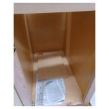 Hampton Bay Hampton Assembled 15x34.5x24 in. Base Kitchen Cabinet in Unfinished Beech- Retail: $99