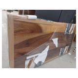 4 ft. L x 25 in. D Finished Saman Solid Wood Butcher Block Countertop in with Live Edge- Retail: $349