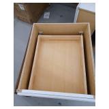 Hampton 21 in. W x 24 in. D x 34.5 in. H Assembled Base Cabinet in Satin White- Retail: $179