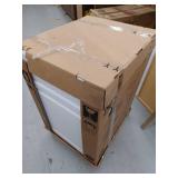 Hampton 21 in. W x 24 in. D x 34.5 in. H Assembled Base Cabinet in Satin White- Retail: $179