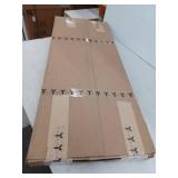 Pinecroft 15 in. x 39 in. Pine Louvered Shutters Pair, Unfinished