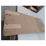 Pinecroft 15 in. x 39 in. Pine Louvered Shutters Pair, Unfinished