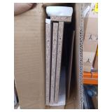 Daly 23.62 in. Tall White Wood 5-Shelf Standard Bookcase