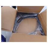 Heavy Duty 3x20x20 Black Steel Arched Support Brackets - Set of 4