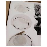 Deyidn Modern 3-Light Black Chandelier Height Adjustable with 3 Globe Opal Frosted Glass Shade