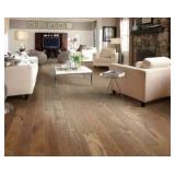 Shaw Canyon Bison Hickory 3/8 In. T X 5 in. W Tongue and Groove Scraped Engineered Hardwood Flooring
