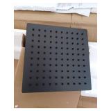 BWE 8 Jet Rainfall Shower Panel System with Rainfall Waterfall Shower Head and Shower Wand in Black Bamboo- Retail: $151