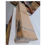 BWE 8 Jet Rainfall Shower Panel System with Rainfall Waterfall Shower Head and Shower Wand in Black Bamboo- Retail: $151