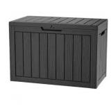EasyUp 45 Gal. Black Resin Outdoor Storage Deck Box