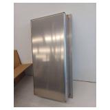 12 in. W x 24 in. H x 4 in. D Stainless Steel Double Shelf Bathroom Shower Wall Niche in Brushed Stainless Steel- Retail: $240