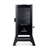 Masterbuilt 30 inch Digital Electric Smoker with Window and Legs in Black- Retail: $342