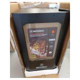 Masterbuilt 30 inch Digital Electric Smoker with Window and Legs in Black- Retail: $342