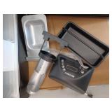 Masterbuilt 30 inch Digital Electric Smoker with Window and Legs in Black- Retail: $342