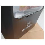 Masterbuilt 30 inch Digital Electric Smoker with Window and Legs in Black- Retail: $342