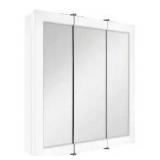 Glacier Bay 24 3/16 in. W x 24 in. H Framed Surface-Mount Tri-View Bathroom Medicine Cabinet with Mirror, White