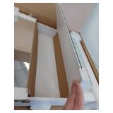 Glacier Bay 24 3/16 in. W x 24 in. H Framed Surface-Mount Tri-View Bathroom Medicine Cabinet with Mirror, White