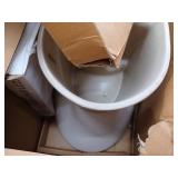 Glacier Bay 12 in. Rough In Two-Piece 1.28 GPF Single Flush Elongated Toilet in Bone- Retail: $192