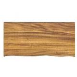 Hampton Bay 4 ft. L x 25 in. D Finished Saman Solid Wood Butcher Block Countertop in with Live Edge- Retail: $349