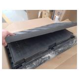 Premium One 35 in. W x 71.7 in. x 18.5 in. D 4-Shelf Resin Freestanding Cabinet in Gray- Retail: $199