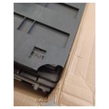 Premium One 35 in. W x 71.7 in. x 18.5 in. D 4-Shelf Resin Freestanding Cabinet in Gray- Retail: $199