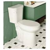 Deervalley Two-Piece Elongated Toilet, 12in Rough-in Single-Flush, 1.28 GPF- Retail: $214