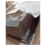 LG Washer/Dryer Pedestal Base in Black Steel with Storage Drawer- Retail: $279