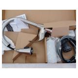 Stainless Steel 22 W x 33 L x 9 D Double Bowl Dual Mount Kitchen Sink with Faucet Set- Retail: $339