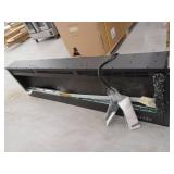 Boyel LivingBlack 60 in. Wall Mounted Recessed Electric Fireplace with Logs and Crystals, Remote 1500/750 Watt