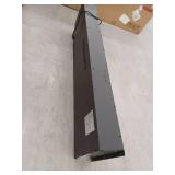 Boyel LivingBlack 60 in. Wall Mounted Recessed Electric Fireplace with Logs and Crystals, Remote 1500/750 Watt