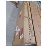 Boyel LivingBlack 60 in. Wall Mounted Recessed Electric Fireplace with Logs and Crystals, Remote 1500/750 Watt