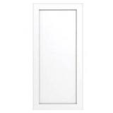 Alexandria Moulding 36 in x 80 in x 1-3/8 in. 1-Panel Flat, Shaker Sticking, Pre-Fit and Beveled, Primed Wood Core Door Slab- Retail: $264
