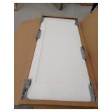 Alexandria Moulding 36 in x 80 in x 1-3/8 in. 1-Panel Flat, Shaker Sticking, Pre-Fit and Beveled, Primed Wood Core Door Slab- Retail: $264