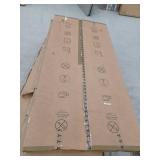 Alexandria Moulding 36 in x 80 in x 1-3/8 in. 1-Panel Flat, Shaker Sticking, Pre-Fit and Beveled, Primed Wood Core Door Slab- Retail: $264